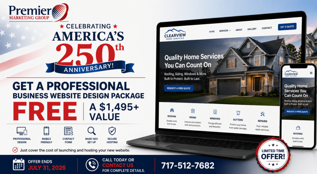July 4 Free Website Design Package