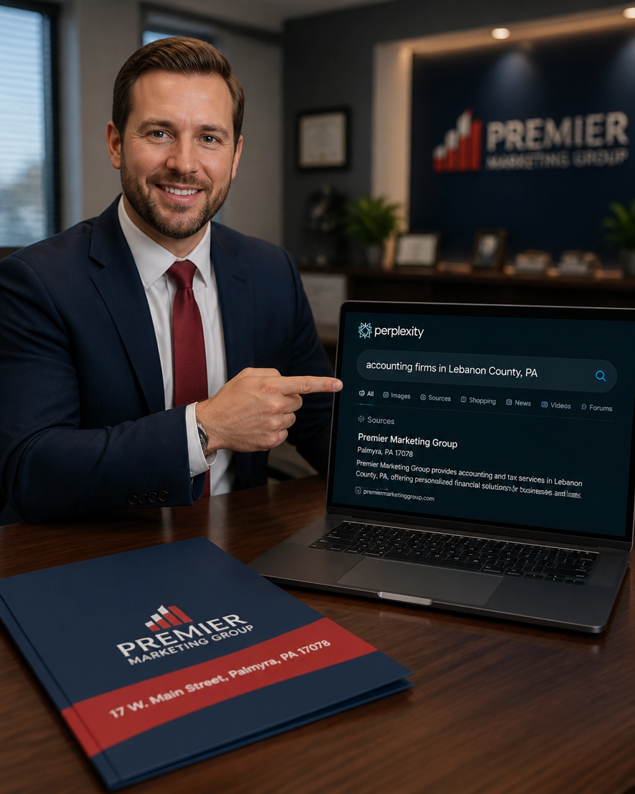 Accountant in Lebanon County with Premier Marketing Group local authority collateral